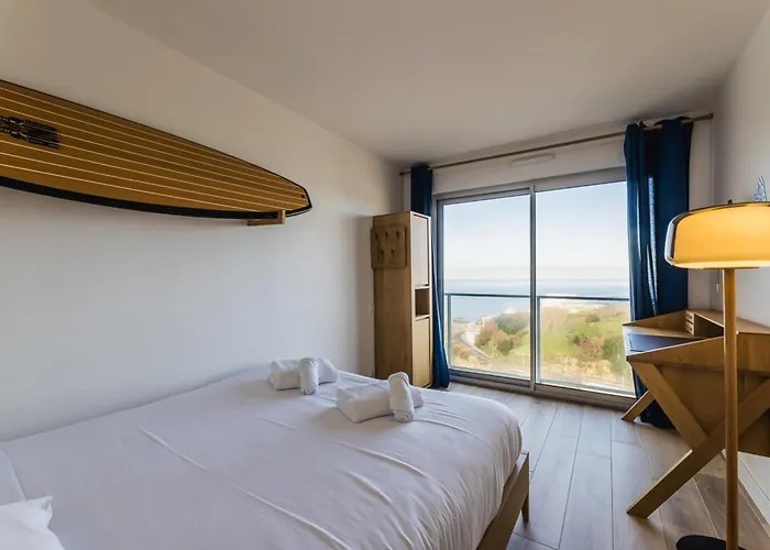 Blue Uhaina Keyweek Sea View Downtown Apartman Biarritz